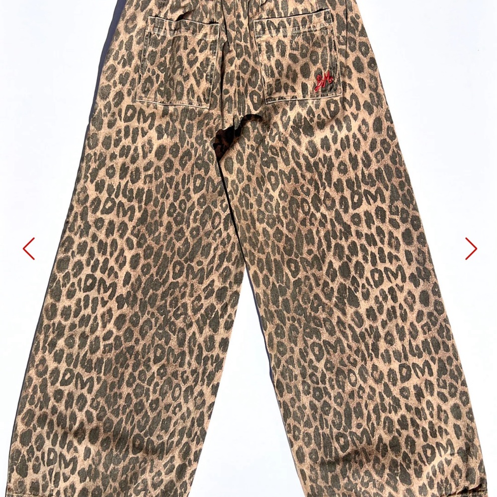 Leopard Print Wide Leg Pants - Picture 3 of 7